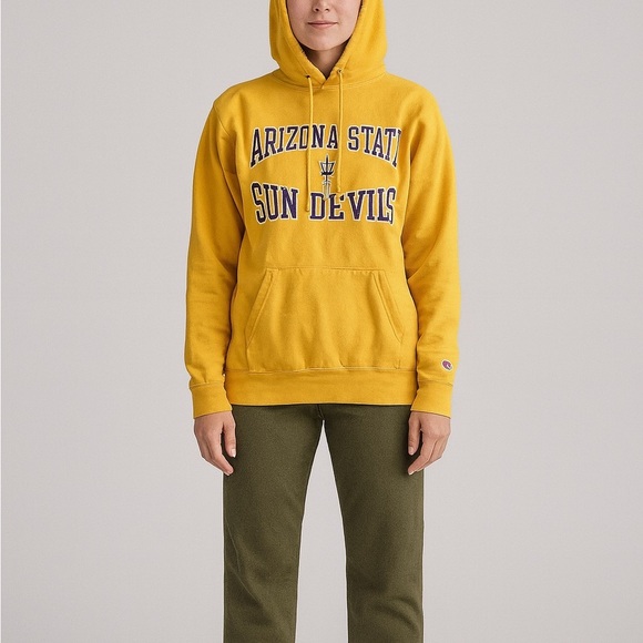Champion Arizona State Sun Devils Size Medium Hooded Sweatshirt. - Picture 1 of 6